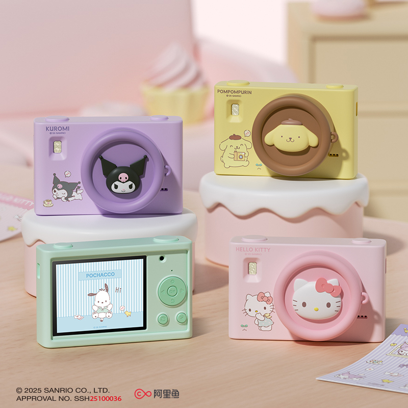 Hellokitty Digital Camera Ccd Camera Student High-Definition Photo and Video Travel Selfie Kidsren's Gift