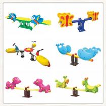 Outdoor childrens double seesaw park square community kindergarten outdoor cartoon animal spring rocking horse fun