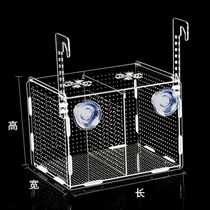 Fish tank isolation box transparent acrylic hatching box guppy breeding box mini parrot fry breeding box