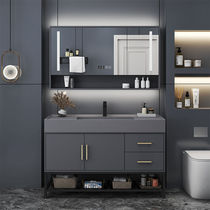 King small household rock bathroom cabinet combined light luxury wooden toilet modern minimal washing table washing face