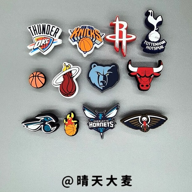 Crocs Shoe Charms Compatible with Crocs Jibbitz Basketball Team Sports Nba Bulls Grizzlies Crocs Shoe Charms Compatible with Crocs Jibbitz Basketball Team Sports Nba Bulls Grizzlies