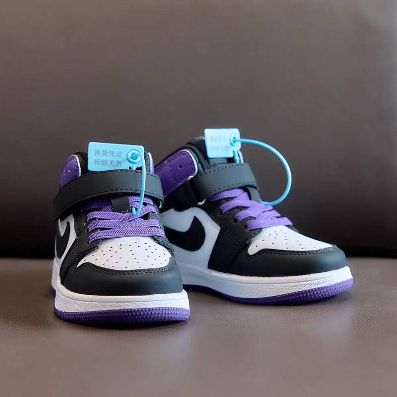 Resistant ­ ­ Aj Girls' Sports Shoes, Spring and Autumn Non-Slip Children's Sneakers, High-Top Casual Shoes, Boys' Shoes, Soft-Soled Shoes.