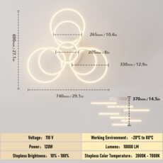 Кровать флаг led ceiling light modern
