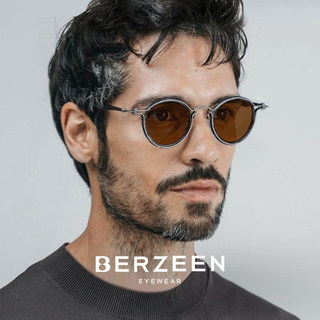 2024 New Men's Sunglasses, Polarized, Anti-Uv, for Driving, Retro, Handmade, Pure Titanium, Soccer