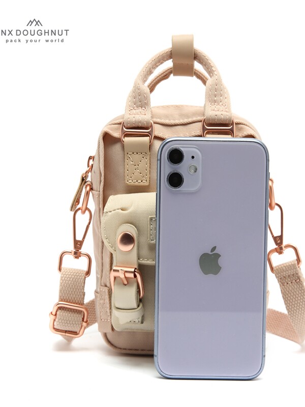 Donut, small shoulder bag, one-shoulder bag, hand loop bag