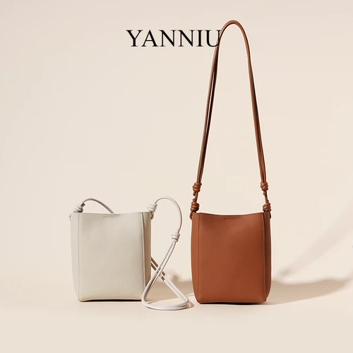 岩牛 Yanniu2025 Новая сумка для мобильного телефона с одной плечой поперечной складывание легкая роскошная ниша высококачественная картофель фри-сумка YN3334