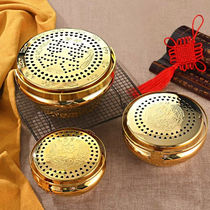 Copper fire gun hand stove dowry bride dowry copper stove old-fashioned housewarming electronic brazier copper fire chimney wedding prosperous basin