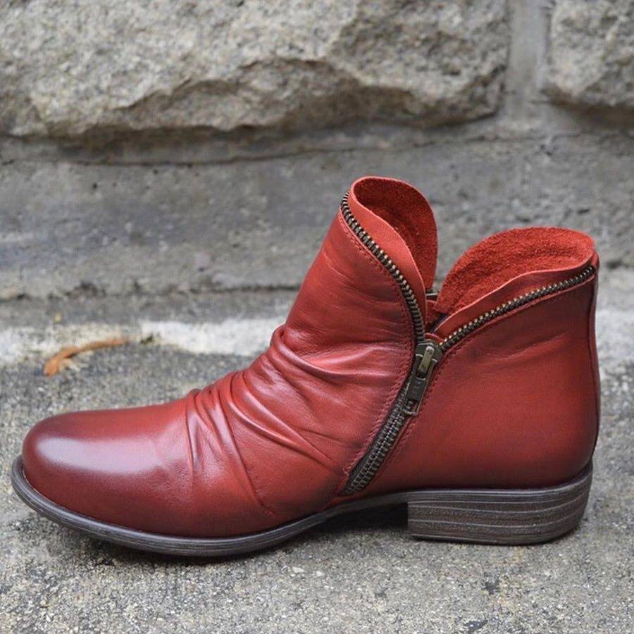 Women Ankle Boots Spring Autumn кожзаменитель Leather Boot Female Short 