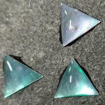 Mother-of-pearl equilateral triangle luminous clam green clam