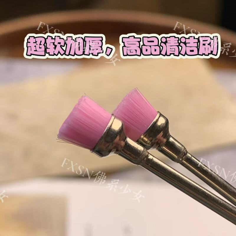 Nail Polishing and Cleaning Brush, Extra Soft, New Model, Professional Tool for Cleaning Nail Surfaces, Specialized for Nail Salons