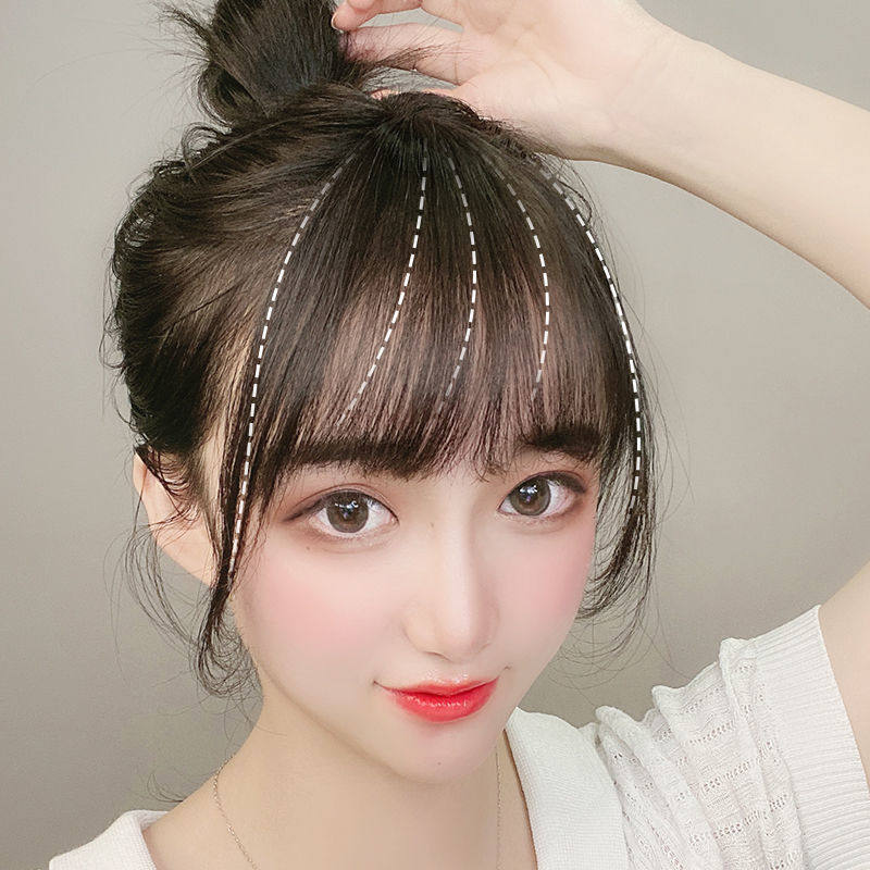 空气刘海假发女前额漫画假刘海自然超薄隐形头帘齐留海假发片值得买吗?9.9元怎么选?_刘海片_淘宝美妆网