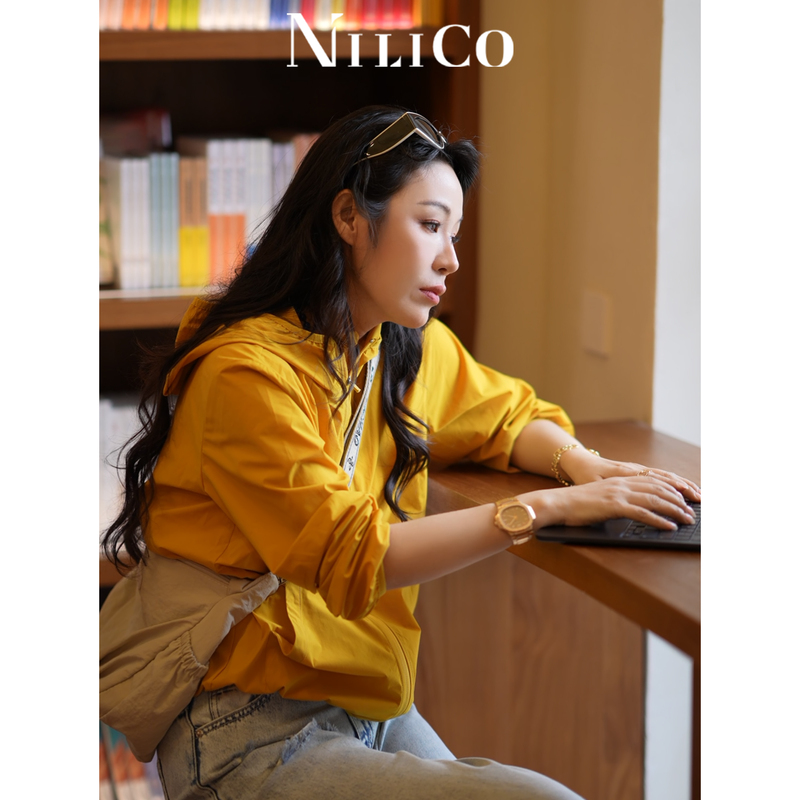 Nilico Chen Mei【Luminous】Rudolf Uv50 Sun Protection Fashionable Sports Casual Versatile Long Sleeve Hooded Jacket