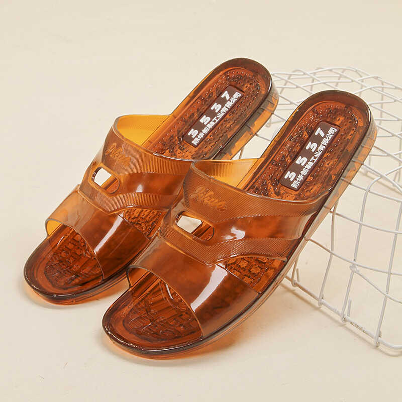 High-Quality Waterproof Dormitory Slippers with Beef Tendon Soles, Suitable for Both Dry and Wet Use, Hard-Soled, Outdoor Wear, Non-Slip, Wear-Resistant, Dad Slippers for Summer