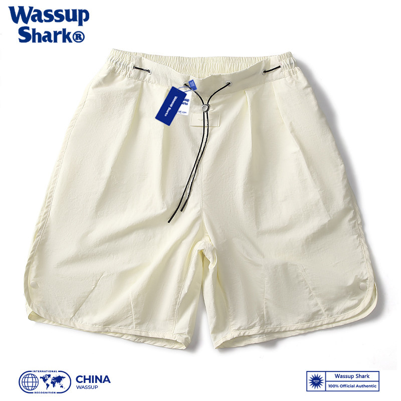 спортивные шорты wassup shark из японского ледяного шелка, мужские летние быстросохнущие шорты для фитнеса ice sense, пляжные брюки в пяти точках
