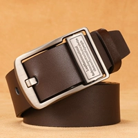 Серебряная пряжка+коричневый ремень