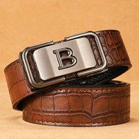 Черная пряжка+коричневая беззубая ремень