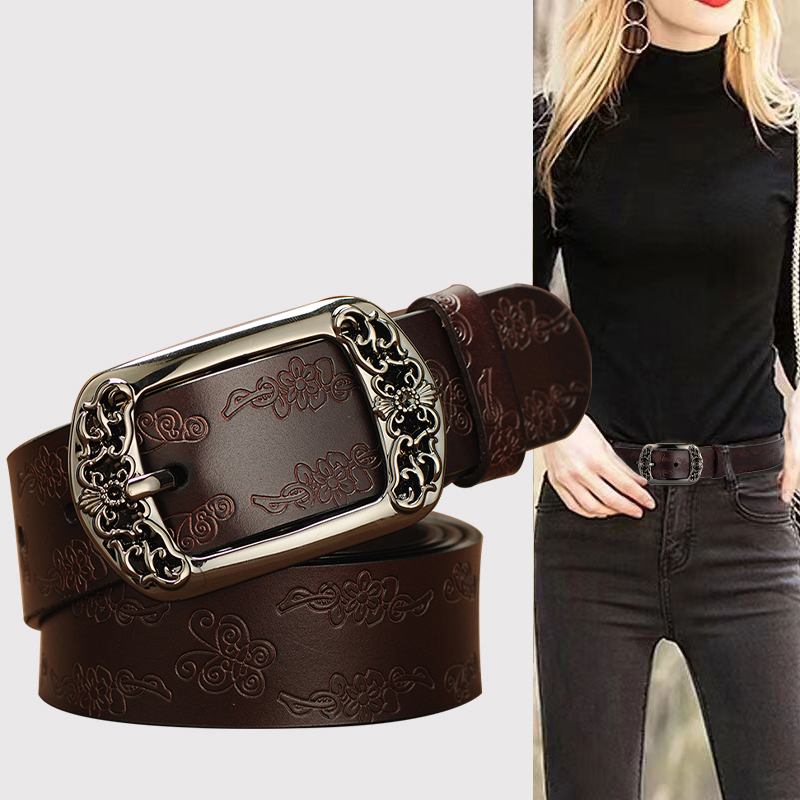 Women's Belt 2026 New Style Soft Leather Versatile Fashion Ins Trend Decorative Women's Pin Buckle Wide Belt for Jeans Women's Belt 2026 New Style Soft Leather Versatile Fashion Ins Trend Decorative Women's Pin Buckle Wide Belt for Jeans