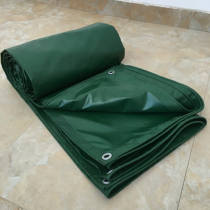 Green waterproof and fireproof tent cloth fiberglass flame retardant cloth car truck rainproof tarpaulin