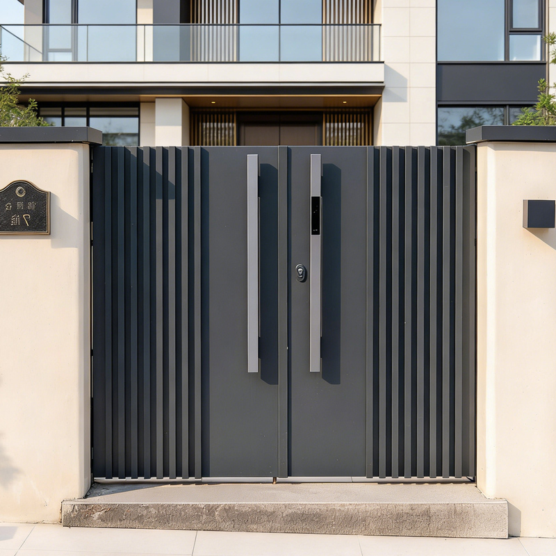 Aluminum Art Courtyard Door, Aluminum Alloy Villa Outdoor Single/Double Opening Gate, Self-Built House Yard Door, Community Entrance Garden Door Aluminum Art Courtyard Door, Aluminum Alloy Villa Outdoor Single/Double Opening Gate, Self-Built House Yard Door, Community Entrance Garden Door