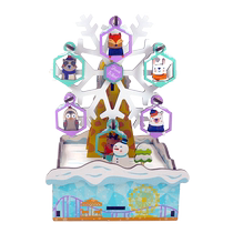 Tongqu Music Box Ice and Snow Park Sisyphean building blocks assembled toy music box diy handmade cannon gift for women