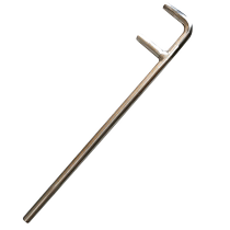 Stainless steel F wrench F wrench F type valve wrench two-claw wrench special wrench 200mm-1200mm