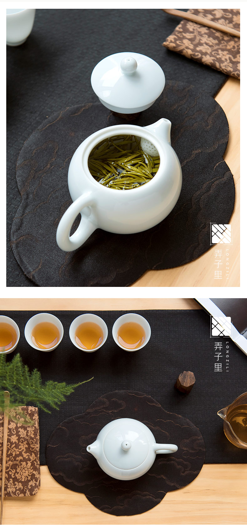 Make tea lane in little teapot xi shi pot of kung fu tea set household single side of jingdezhen ceramic teapot suits for