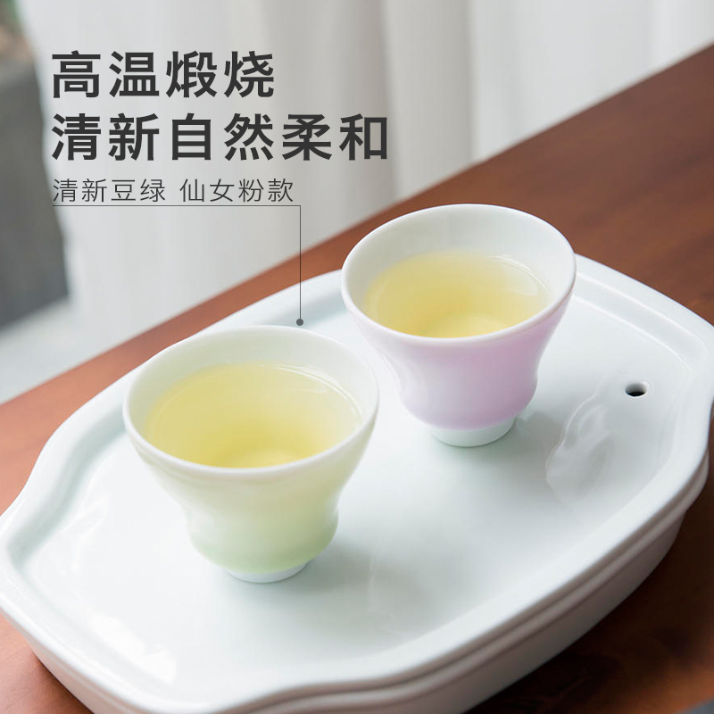 Get in kung fu tea set manual ceramic cups large sample tea cup jingdezhen built home master cup single CPU