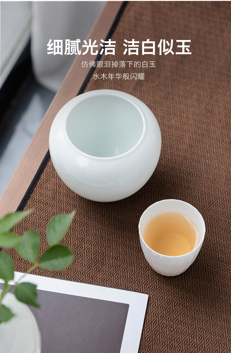 Get in jingdezhen ceramic building water manual writing brush washer from small hot pot kung fu tea tea to wash the tea taking spare parts