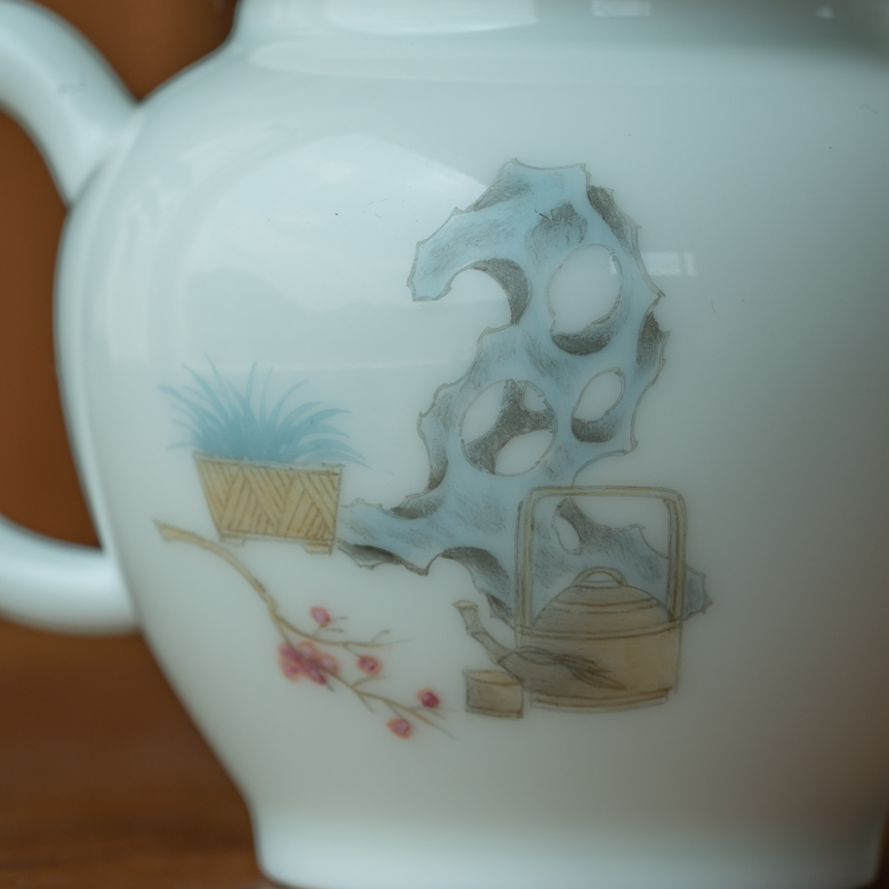 Lane. Antique pure hand - made gas up with jingdezhen ceramic tea set suit small mercifully pot of kung fu tea 125 ml