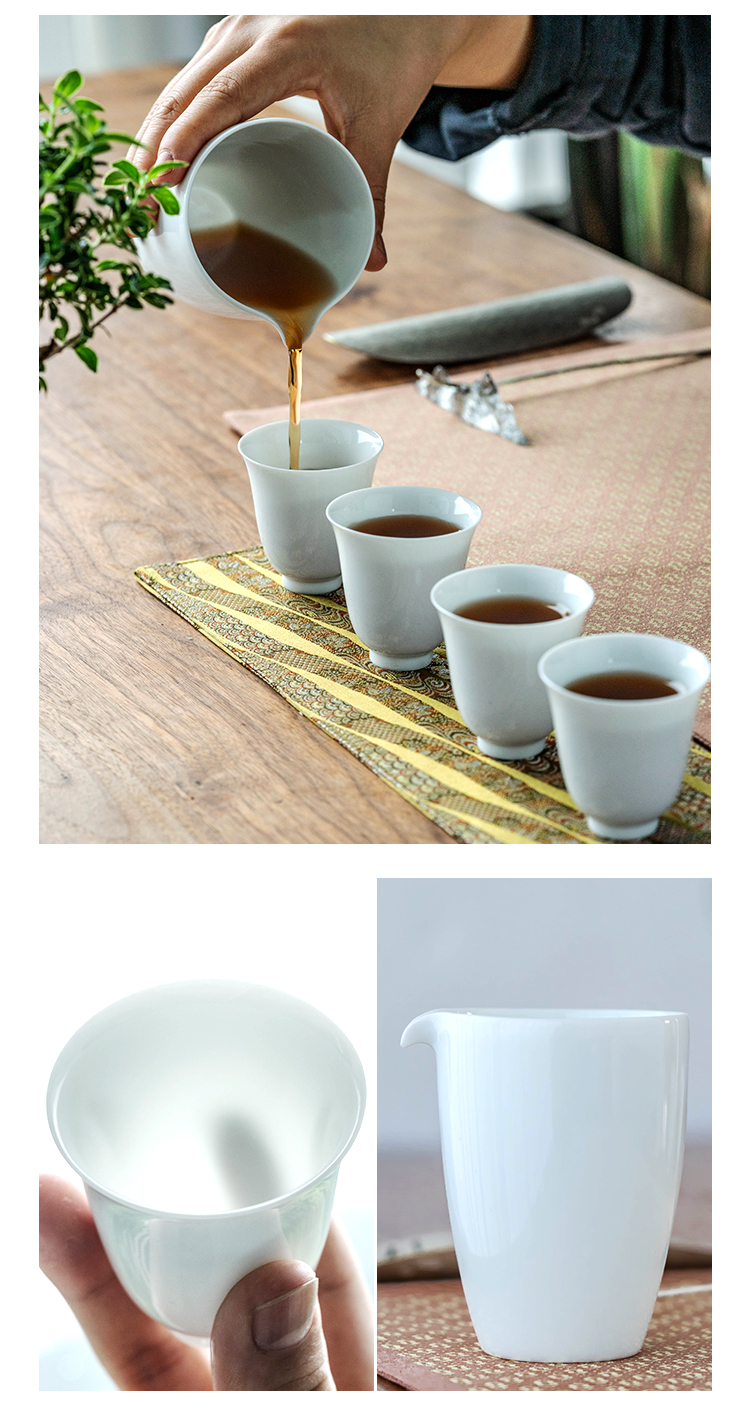 Get in high - temperature white porcelain beauty shoulder 106 clay pot analyzes 6 suit 170 ml