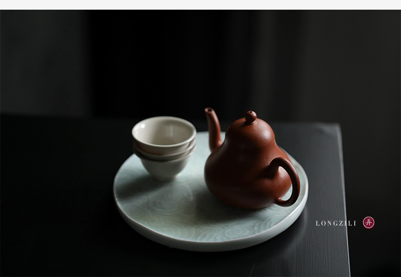 Kung fu tea accessories in the son of jingdezhen ceramics dry mercifully tea tray was home round pot on the saucer