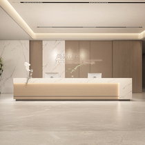 Simple modern marble property paint office bar company hall beauty salon hotel front desk reception desk
