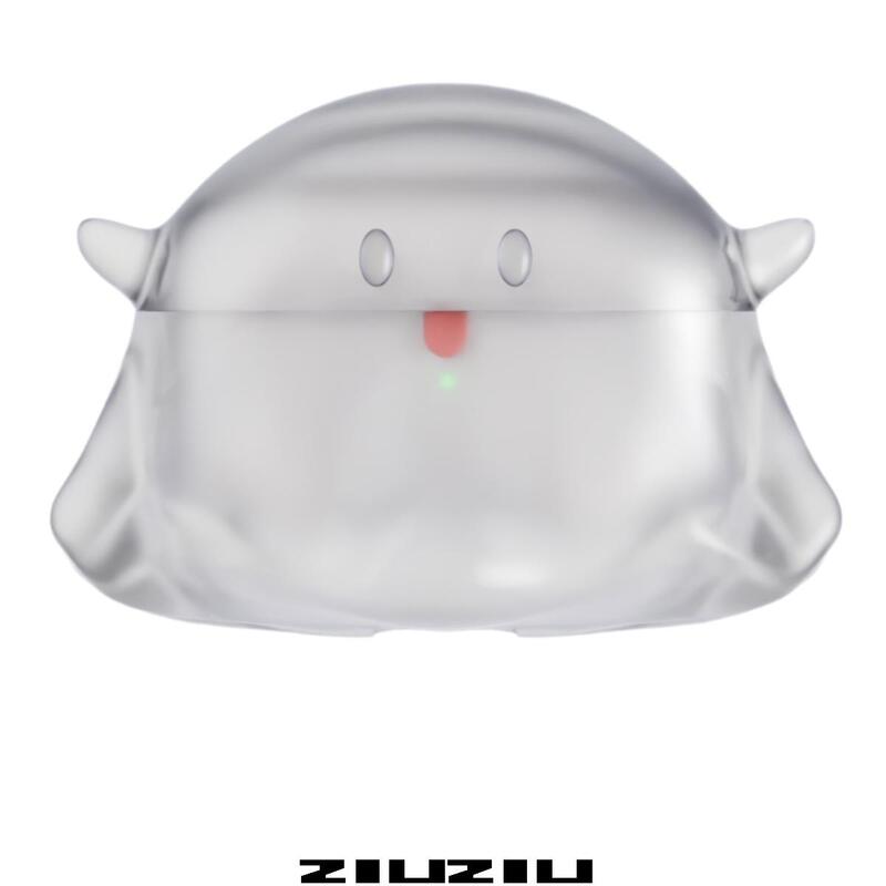[Little Ghost] AirPods Little Ghost Transparent Earphone Case 3D Printing ins Gift Accessories Earphone Cover Accessories Original Design
