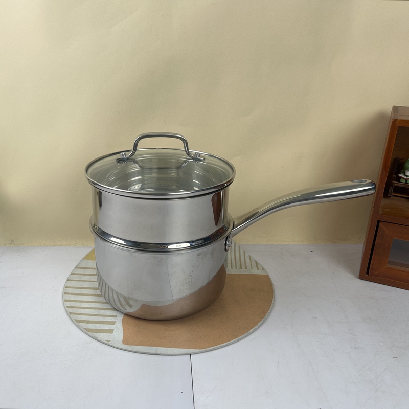 American Cuisinart 18cm Milk Pot, Baby Food Pot, Soup Pot, Steaming Pot, Thickened, Imported, Five-Layer Integrated