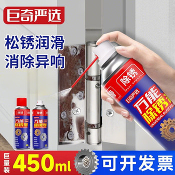 Jueqi Rust Remover 450ml Rust Removal Lubricant Anti-Rust Lubricant for Throttle Locks, Mechanical Doors and Windows, Hinges, Bicycle Noise Reduction