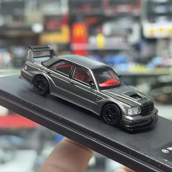 1:64 Rm Rhino Mercedes-Benz 190E Evo Ii Wide-Body Modified Simulation Alloy Car Model Collection