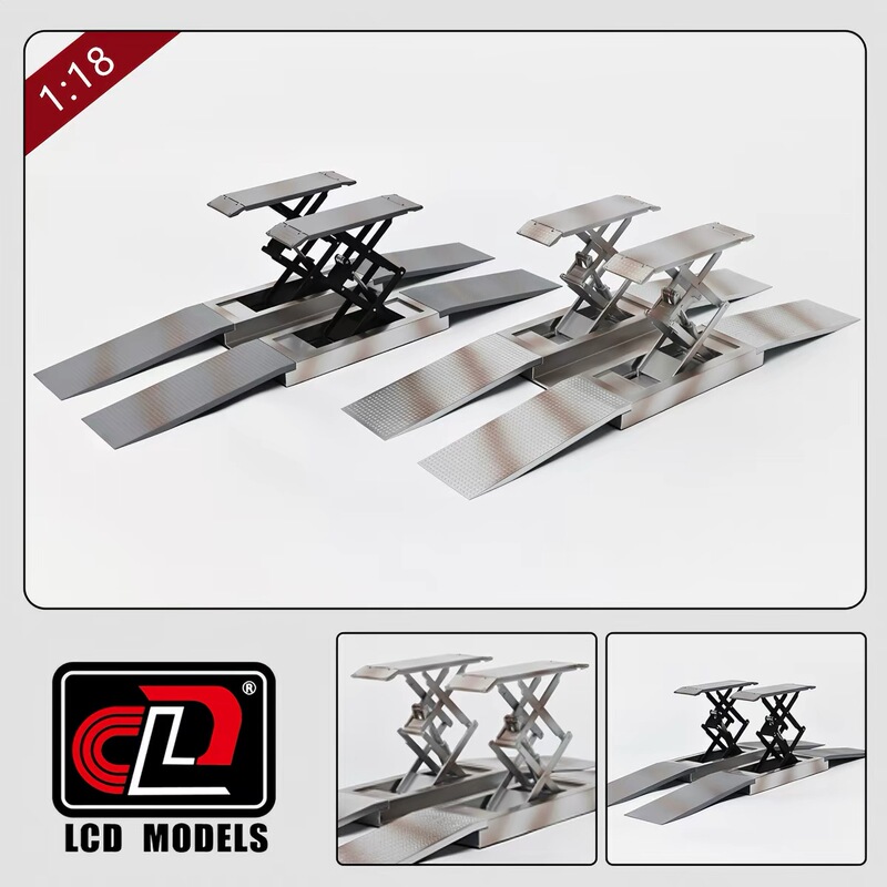 1:18 Lcd Jdm Model Car, All-Alloy Scissor Lift, Repair Tools, Realistic Alloy Model 1:18 Lcd Jdm Model Car, All-Alloy Scissor Lift, Repair Tools, Realistic Alloy Model