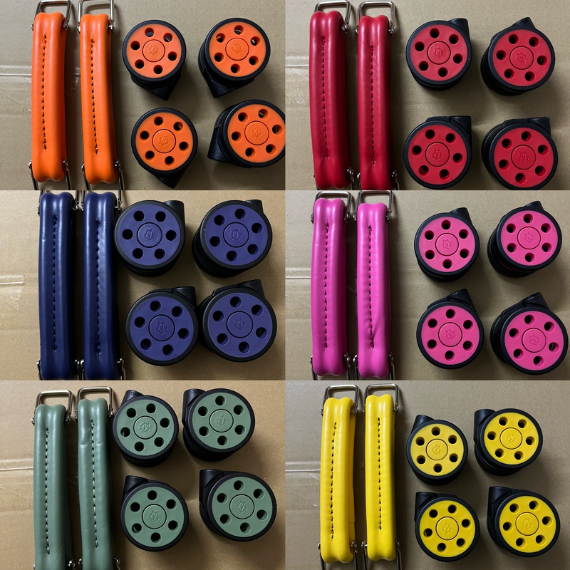 Suitable for Rimowa Wheels, Rimowa Classic Wheels, Colorful Leather Handles, Retro Style Silent Wheels, DIY Modification