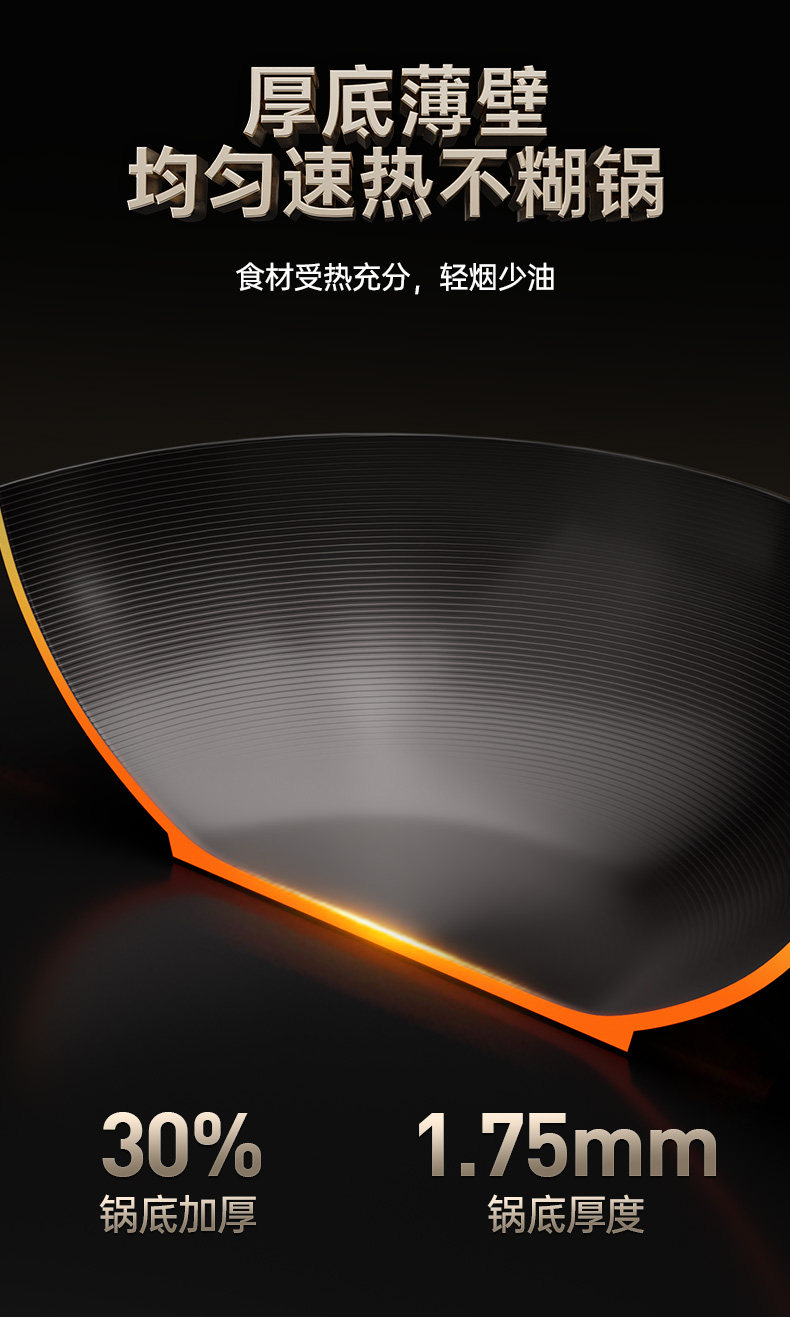 安享好物 安享S级炒锅-中康第四代 深氮铁锅 国标 