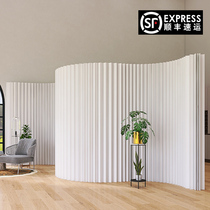 Modern simple waterproof paper screen folding mobile office living room bedroom bathroom event live broadcast background wall