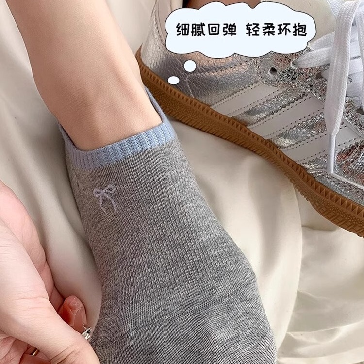 Super Thin and Breathable Boat Socks! Personally Tested! Doesn'T Slip Off the Heel! Bowknot Socks, Short Socks, Thin Summer Style