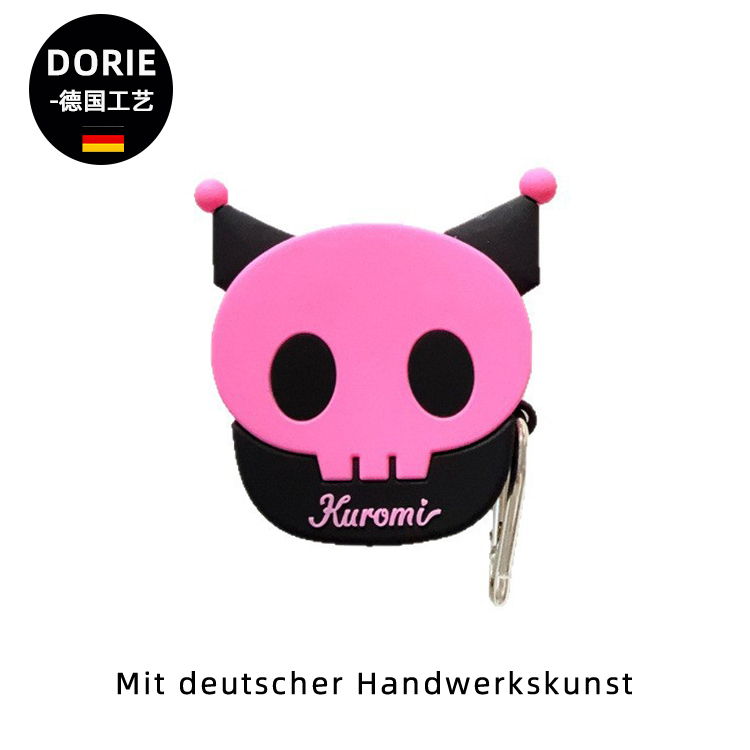 Doire Co-Branded Cartoon Kuromi Skull Suitable for Airpods4/3 Earphone Protective Case 2Pro Second and Third Generation Creative Personalized Bluetooth Earphone Protective Case