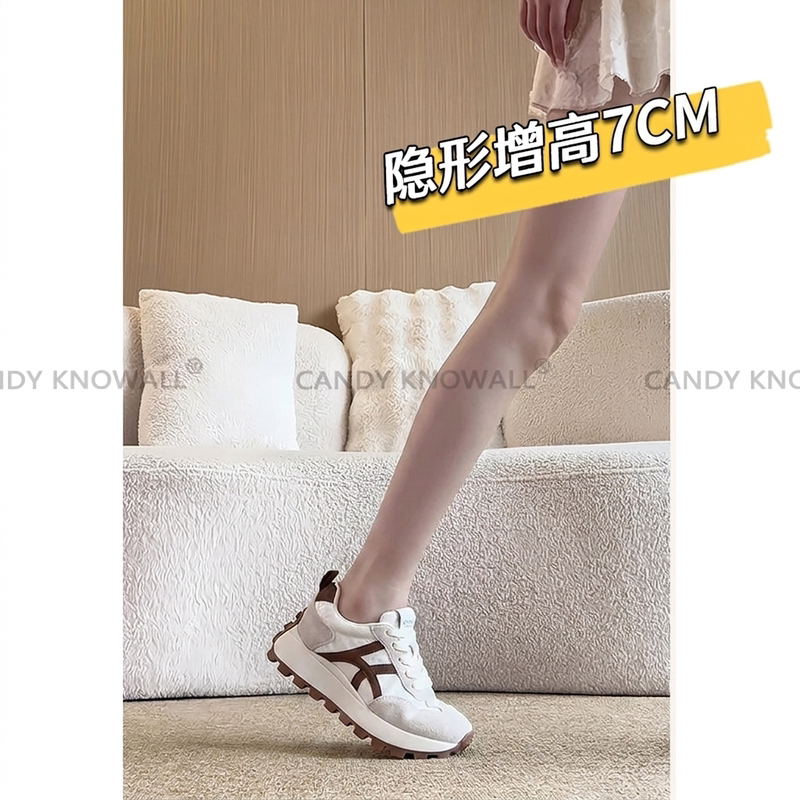 Forrest Gump Sneakers Sports Training Shoes 2026 Summer New Model Invisible Height Increase for Women 7cm Thick Sole for Short People
