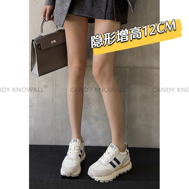 2026 Summer New Style Sports Invisible Height-Increasing Women's 12cm Thick-Soled Platform Shoes for Short People