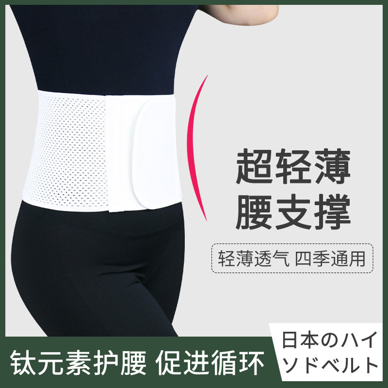 支撑护腰带久坐腰肌劳损腰部疼痛男女办公神器网眼透气轻薄款腰托