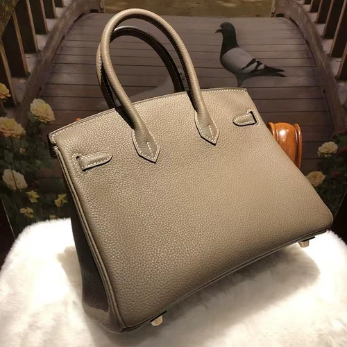 Gao Ding Half -Hand Sewing Layer Togo кожаная платиновая сумка!