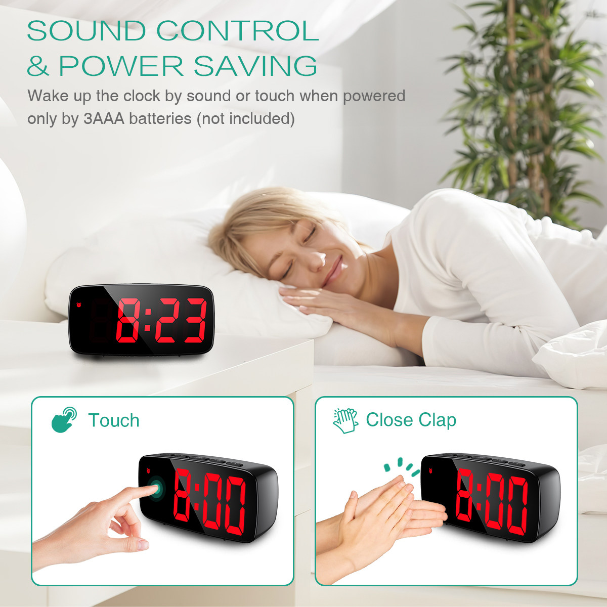 ORIA TARDIC CLOCK Digital LED CLOCK CONTOR 