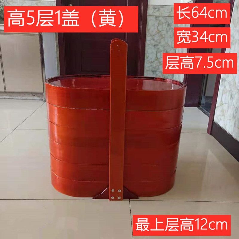 Aluminum Thickeneded Handmade Restaurant Food Delivery Box Multi-Layer Large-Capacity Anti-Slip Plate Insulated Wooden Large Carrying Box for Meals Aluminum Thickeneded Handmade Restaurant Food Delivery Box Multi-Layer Large-Capacity Anti-Slip Plate Insulated Wooden Large Carrying Box for Meals