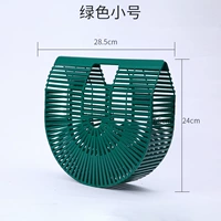 Сумка для полумесяца зеленая труба