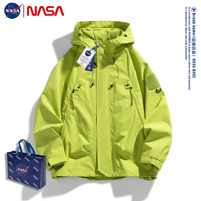 Nasa Genuine Outdoor Jacket for Women, Trendy Brand, Spring New Style, Loose Windproof and Waterproof Jacket, Spring and Autumn Coat for Men Nasa Genuine Outdoor Jacket for Women, Trendy Brand, Spring New Style, Loose Windproof and Waterproof Jacket, Spring and Autumn Coat for Men